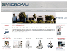 Tablet Screenshot of microvu.eu